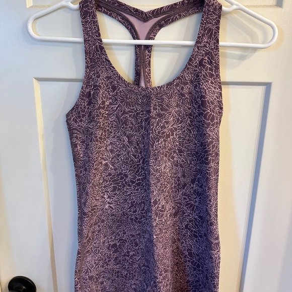 lululemon athletica Tops - lululemon athletica Purple Floral-Print Tank Top